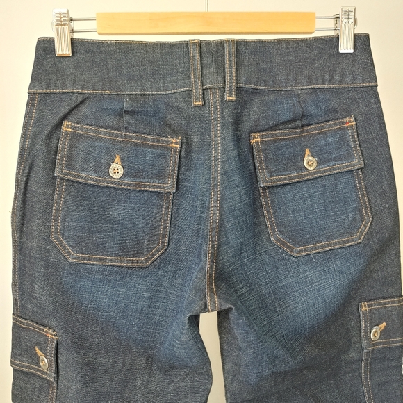 edc by Esprit Cropped Carpenter Cargo Jeans Size 9 - Picture 8 of 16